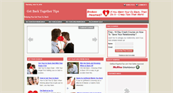 Desktop Screenshot of getbacktogethertips.com